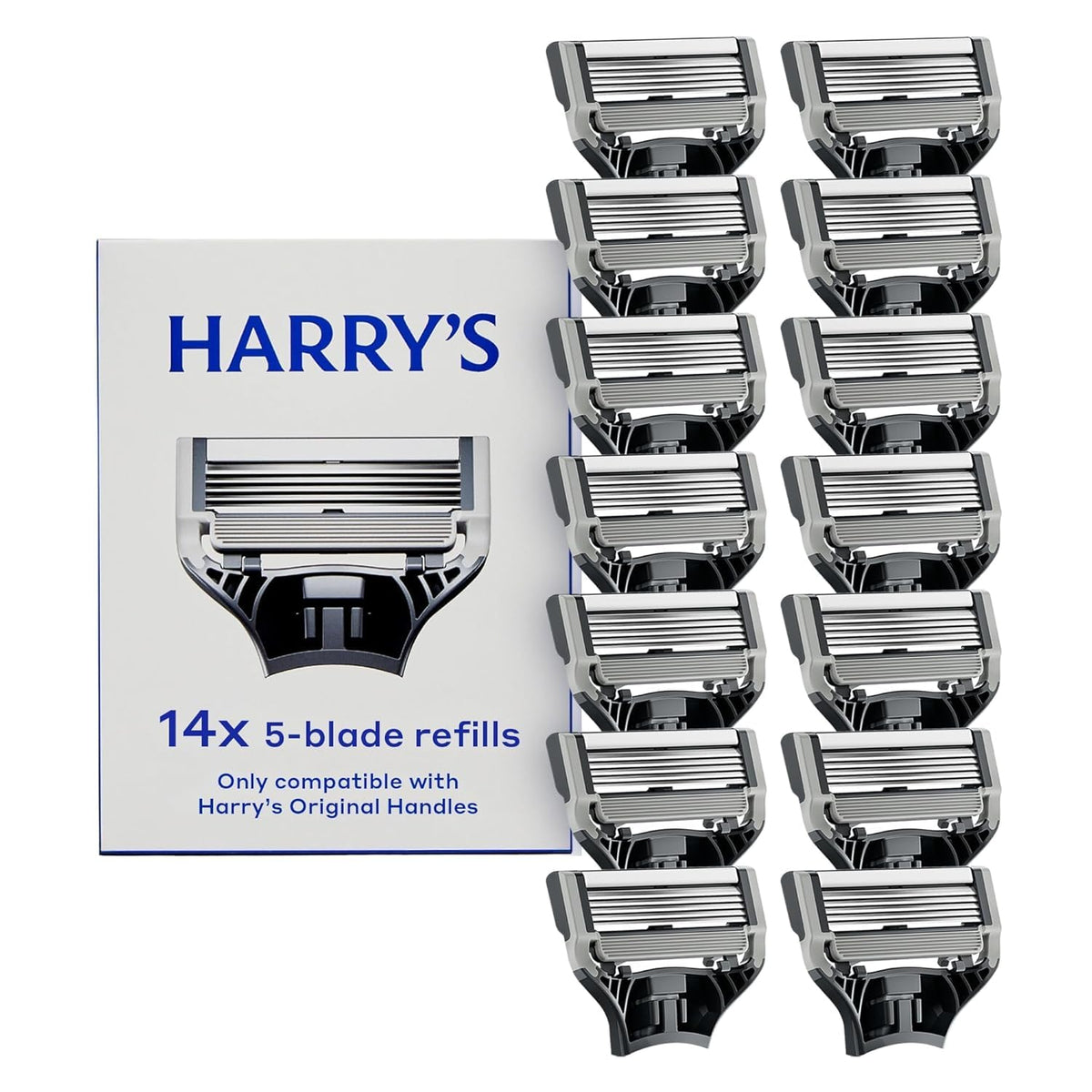 Harry's Original Razor Blades 14 count refills front view