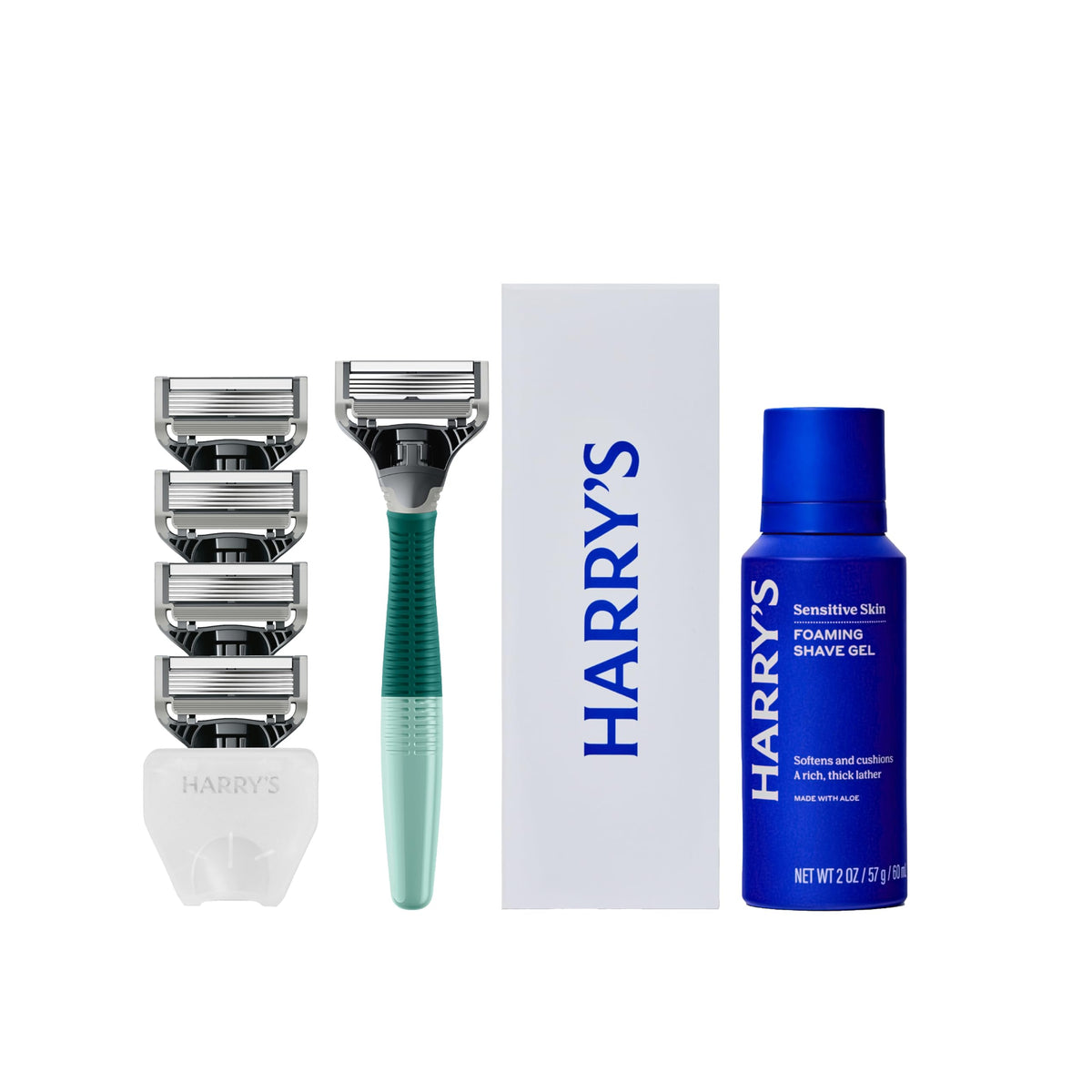 Harry's Original Shaving Kit including razor handle and shave gel