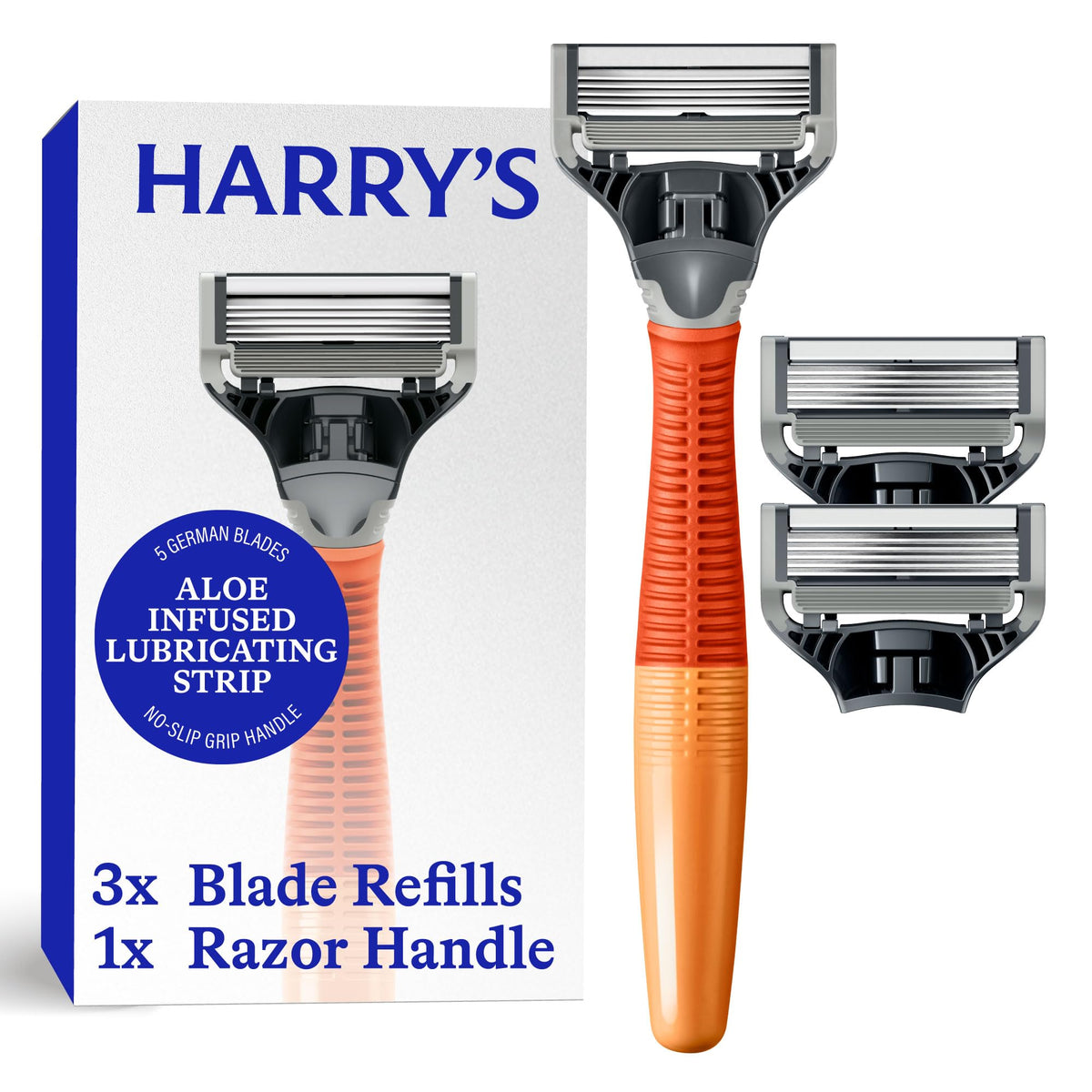 Harry's Original Shaving Kit with Truman handle and three blade refills