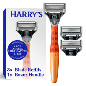 Harry's Original Shaving Kit with Truman handle and three blade refills