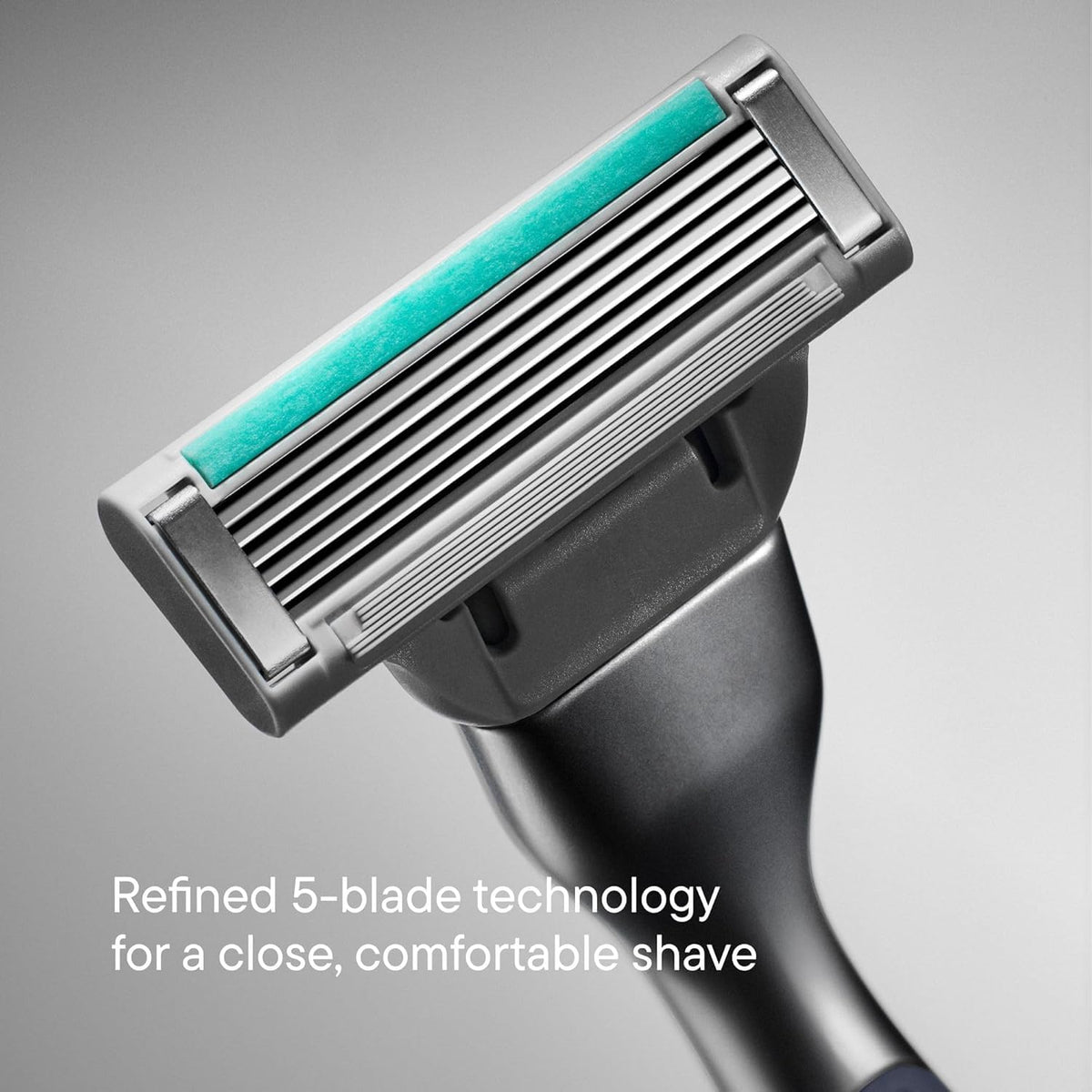 Harry's Plus razor handle with soft rubber grip