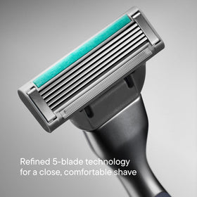 Harry's Plus razor handle with soft rubber grip