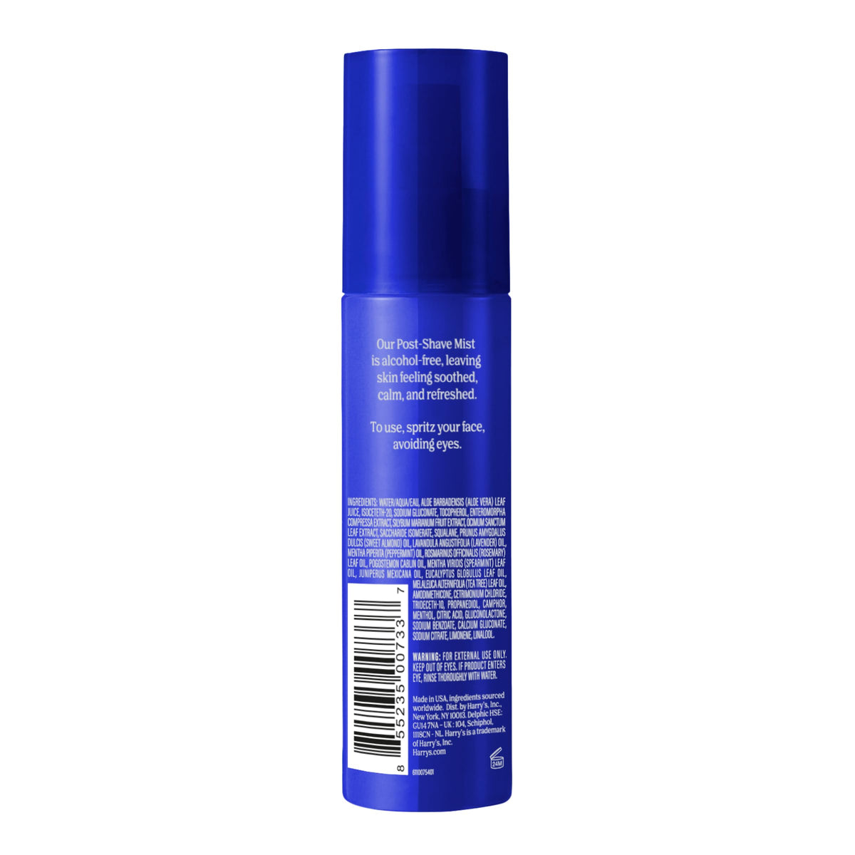 Harry's Post-Shave Mist 3.4 fl oz side view