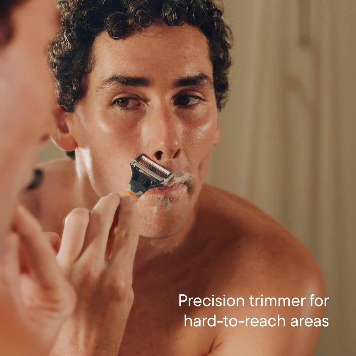 Harry's razor blades showing flex hinge feature