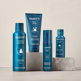 Harry's Shaving Cream for Men being applied to skin