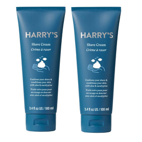 Harry's Shaving Cream for Men Eucalyptus 2 pack front view
