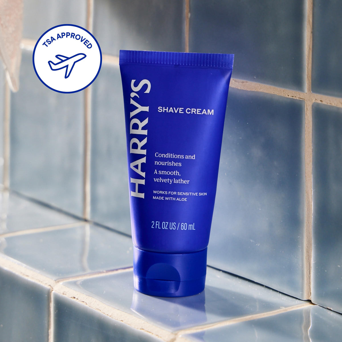 Harry's Shaving Cream packaging side view