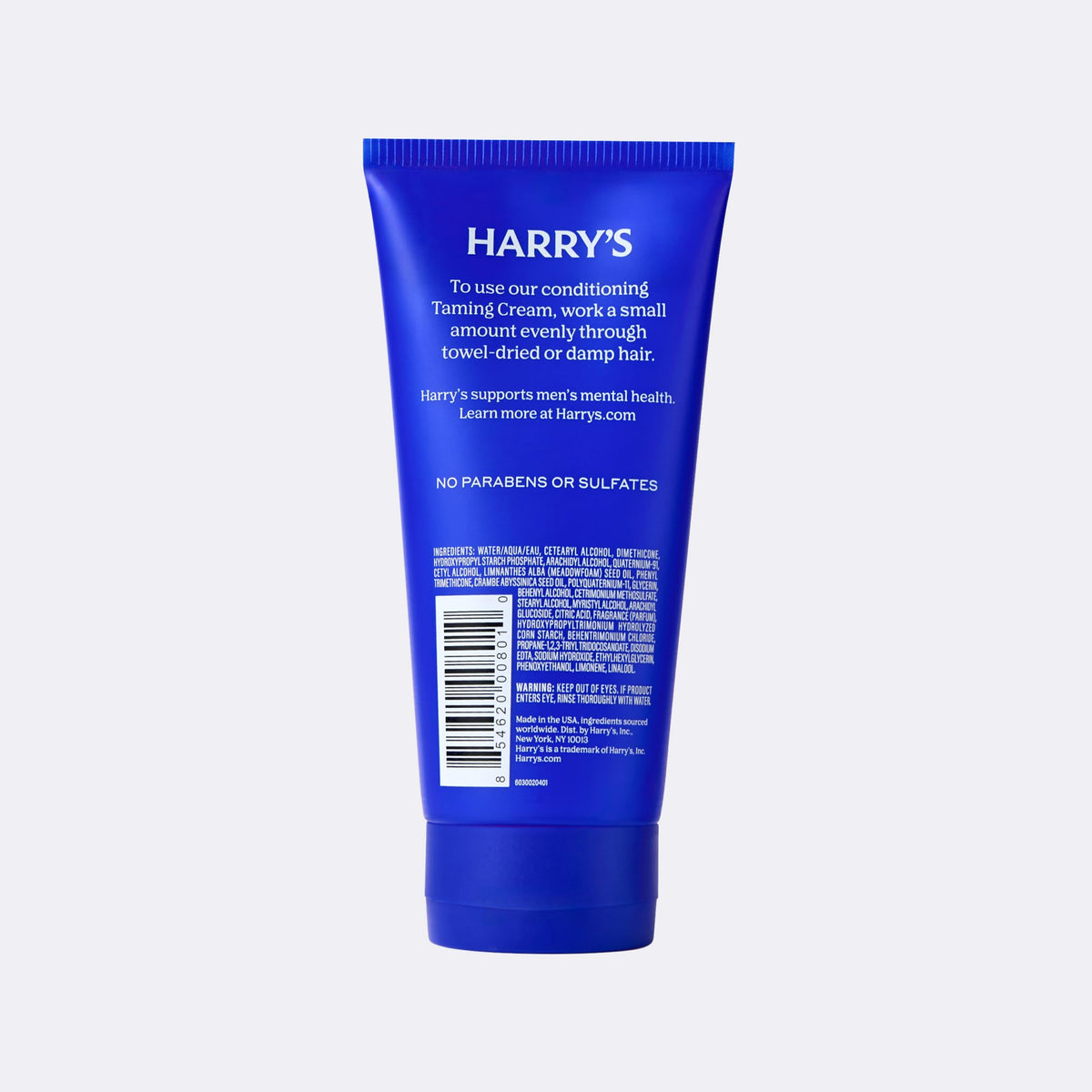 Harry's Taming Hair Cream ingredients list