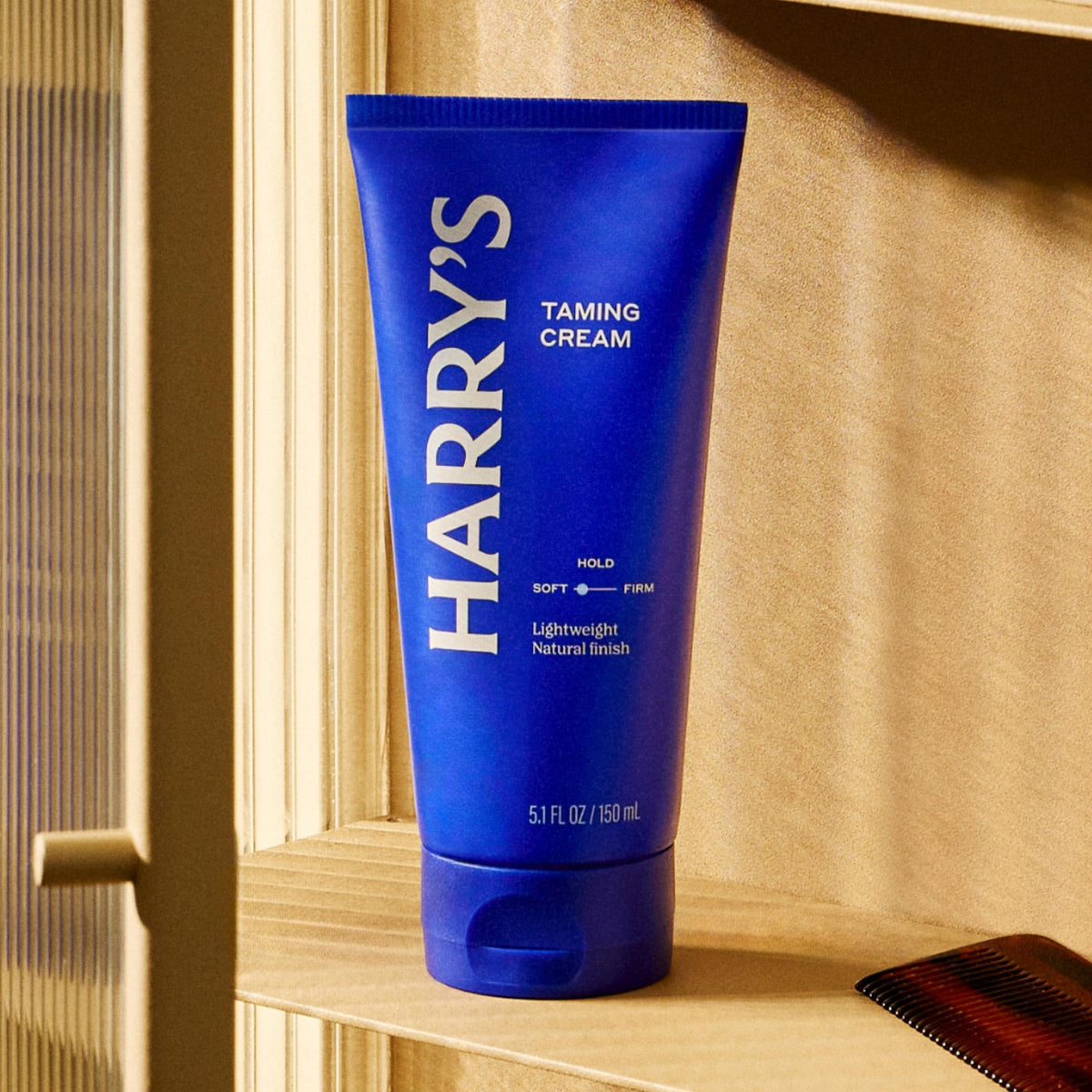 Harry's Taming Hair Cream with grooming tools