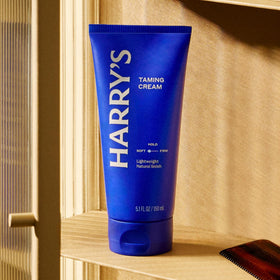 Harry's Taming Hair Cream with grooming tools
