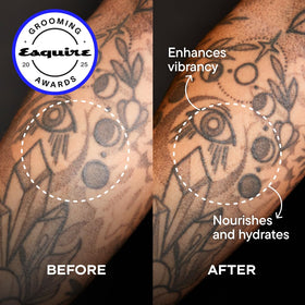 Harry's Tattoo Frost Aftercare Gel application on skin