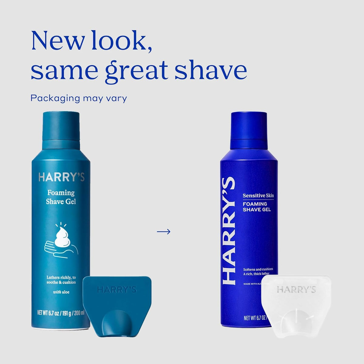 Harry's Winston razor handle with ergonomic grip