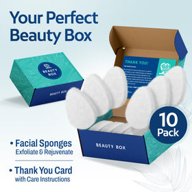 HartFelt Exfoliating Facial Sponge in a green eco-friendly setting