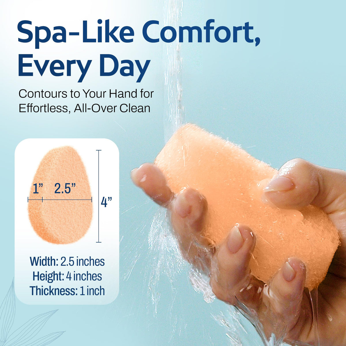 HartFelt Gentle Exfoliating Facial Sponge close-up showing texture