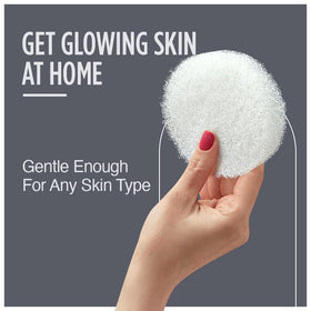 HartFelt Round Face Scrubber showing texture of exfoliating pad