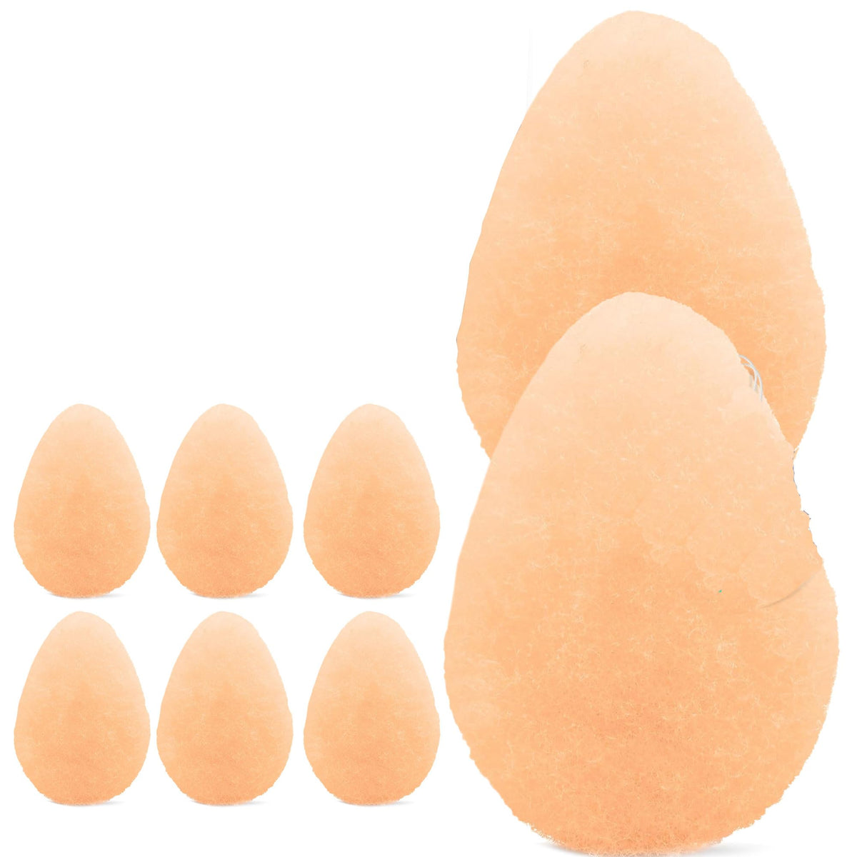 HartFelt Tear Drop Face Scrubber front view in peach colour