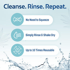 HartFelt Tear Drop Face Scrubber showing dual-action cleansing features