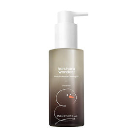HARUHARU Black Rice Moisture Cleansing Oil Christmas Edition snowman bottle front view