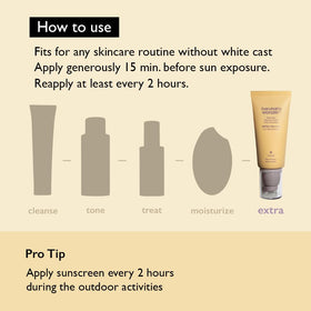 HARUHARU Black Rice Moisture Daily Sunscreen SPF50+ lifestyle scene