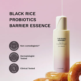 HARUHARU Black Rice Probiotics Barrier Essence bottle with cap