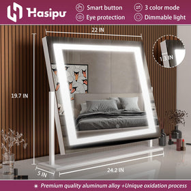 Hasipu Vanity Mirror 360° rotation feature demonstration
