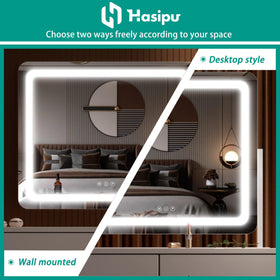 Hasipu Vanity Mirror mounted on the wall