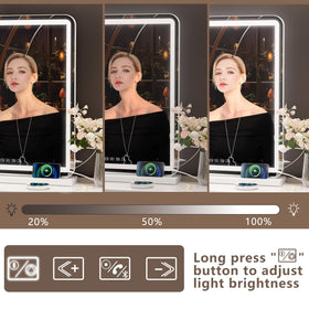 Hasipu Vanity Mirror showing natural white lighting