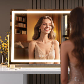 Hasipu Vanity Mirror showing USB charging port