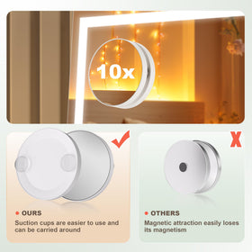 Hasipu Vanity Mirror with adjustable brightness settings