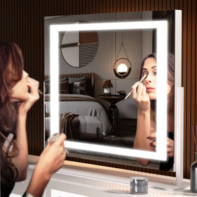 Hasipu Vanity Mirror with touch button for lighting adjustment