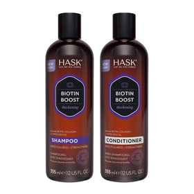 HASK Biotin support Thickening Shampoo and Conditioner Set 12oz front view