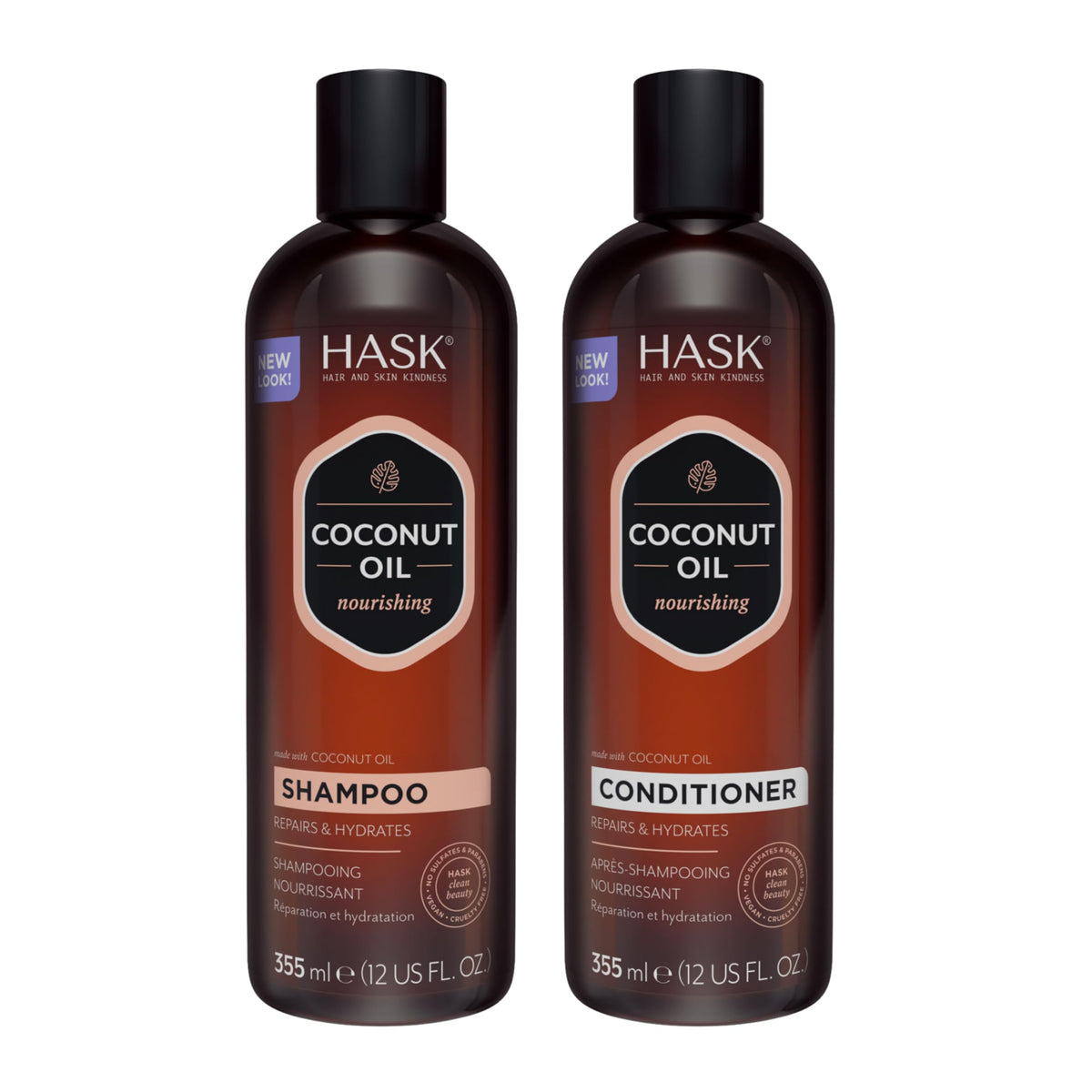 HASK Coconut Nourishing Shampoo front view 12oz