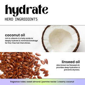HASK Hydrate Coconut Oil Conditioner application on hair