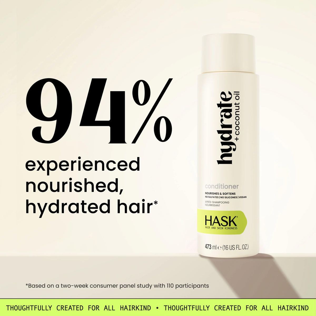 HASK Hydrate Coconut Oil Shampoo texture close-up