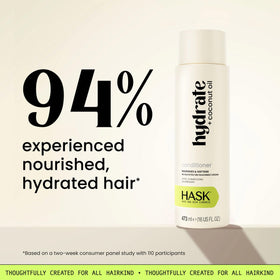 HASK Hydrate Coconut Oil Shampoo texture close-up