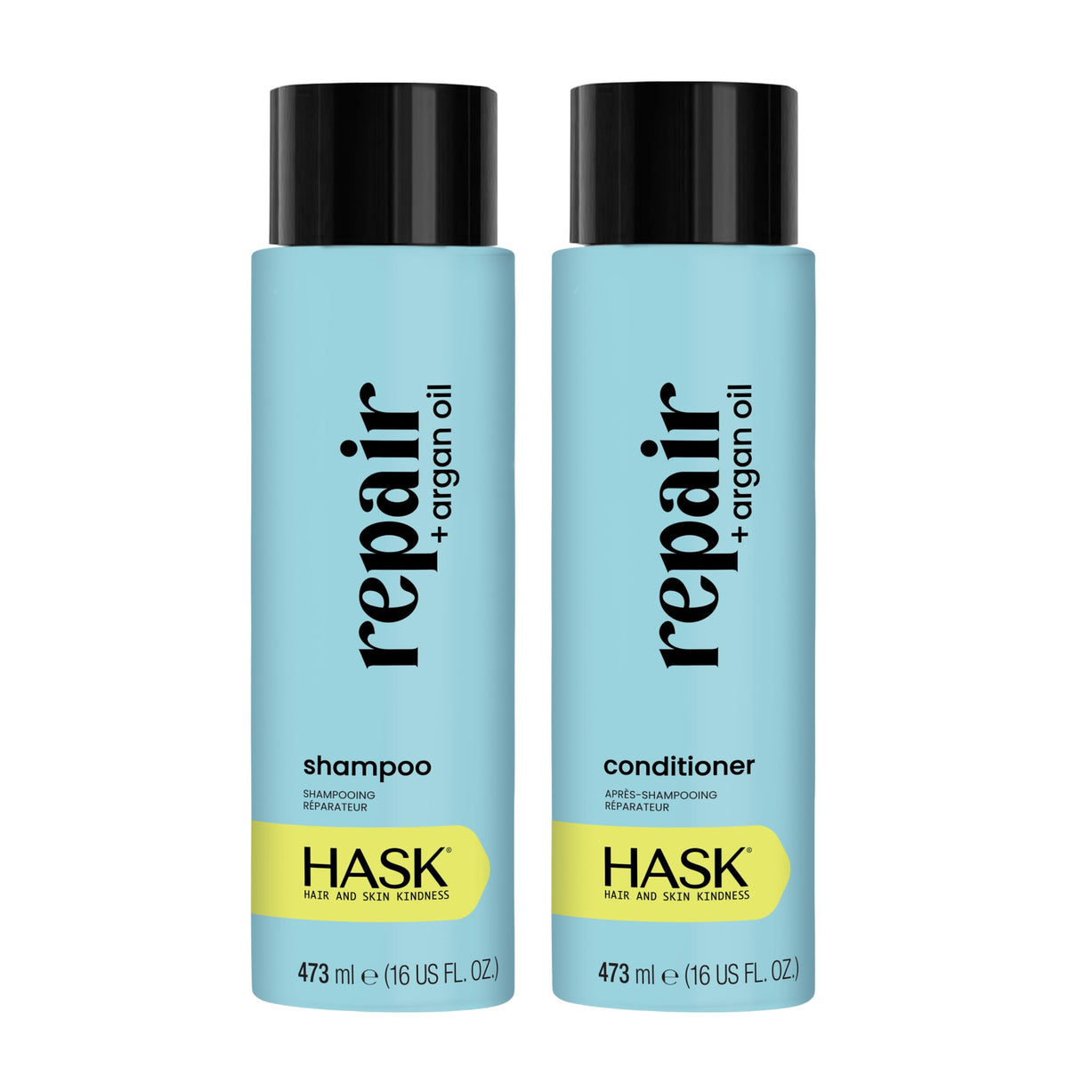 HASK Repair Argan Oil Shampoo bottle 16 oz front view