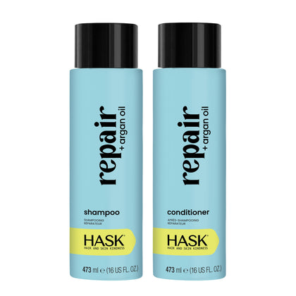 HASK Repair Argan Oil Shampoo bottle 16 oz front view