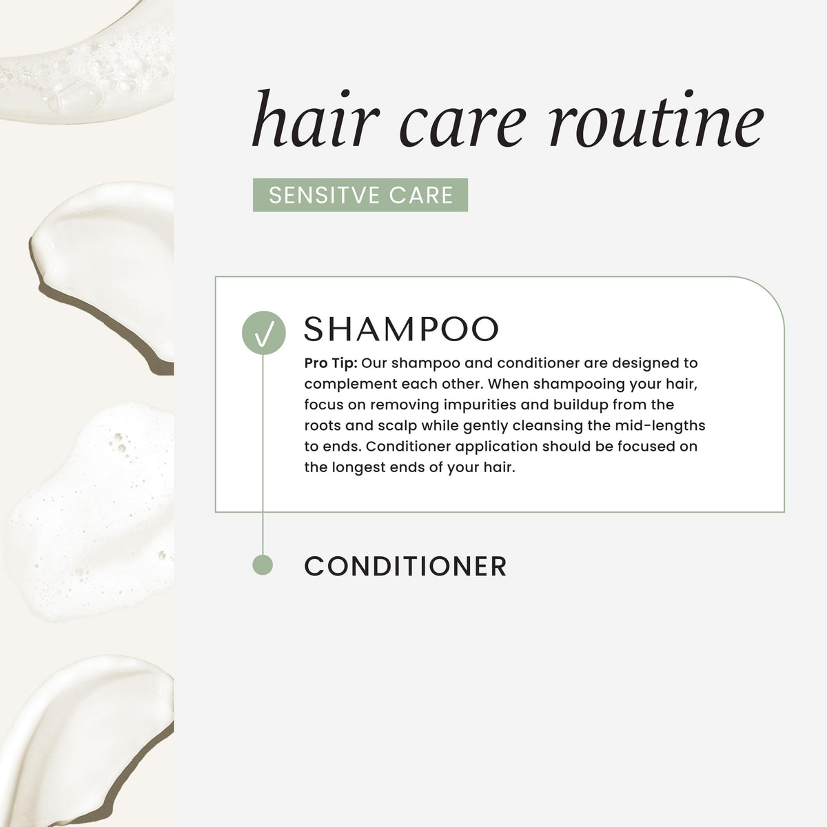 HASK Sensitive Care Shampoo texture close-up