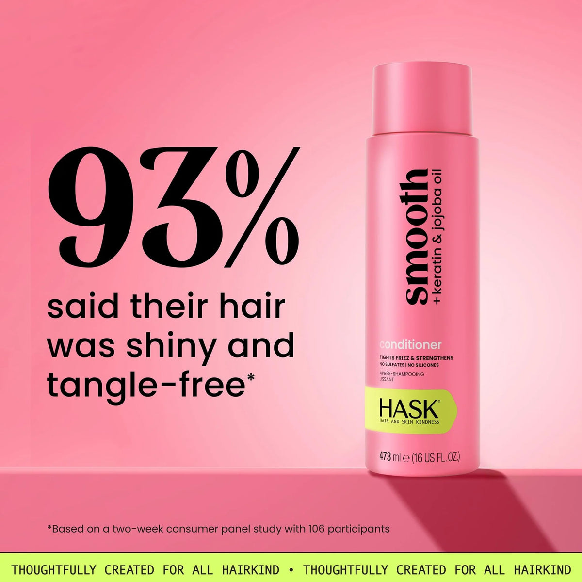 HASK Smooth Keratin Shampoo and Conditioner packaging
