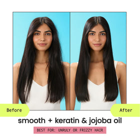 HASK Smooth Keratin Shampoo and Conditioner set side view