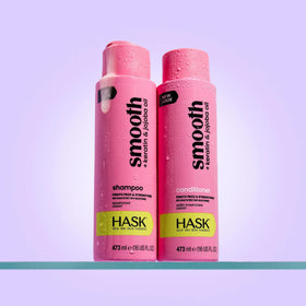 HASK Smooth Keratin Shampoo close-up of label