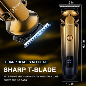 Hatteker grooming kit showing all six attachments