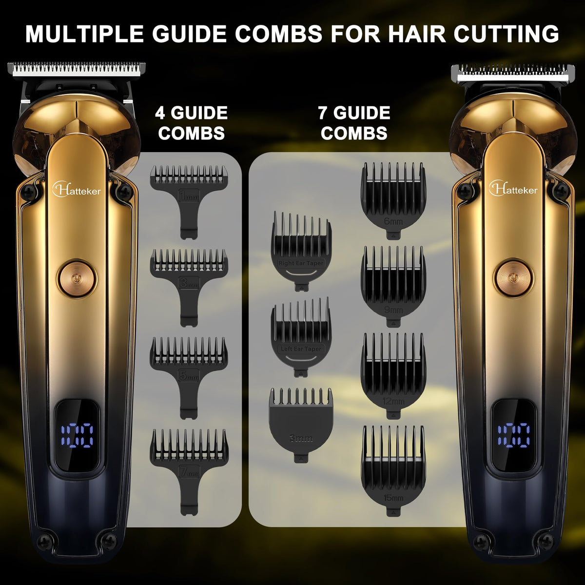 Hatteker trimmer with Type-C charging cable