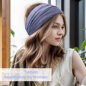 HAUHC Extra Wide Headbands 7-inch in packaging box