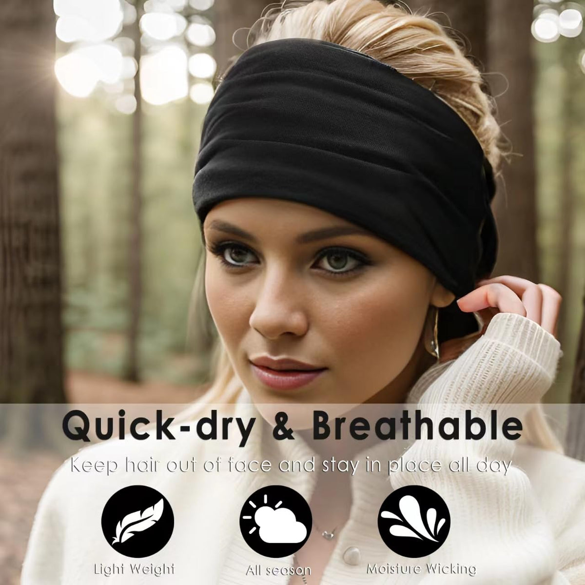 HAUHC Extra Wide Headbands in various colours