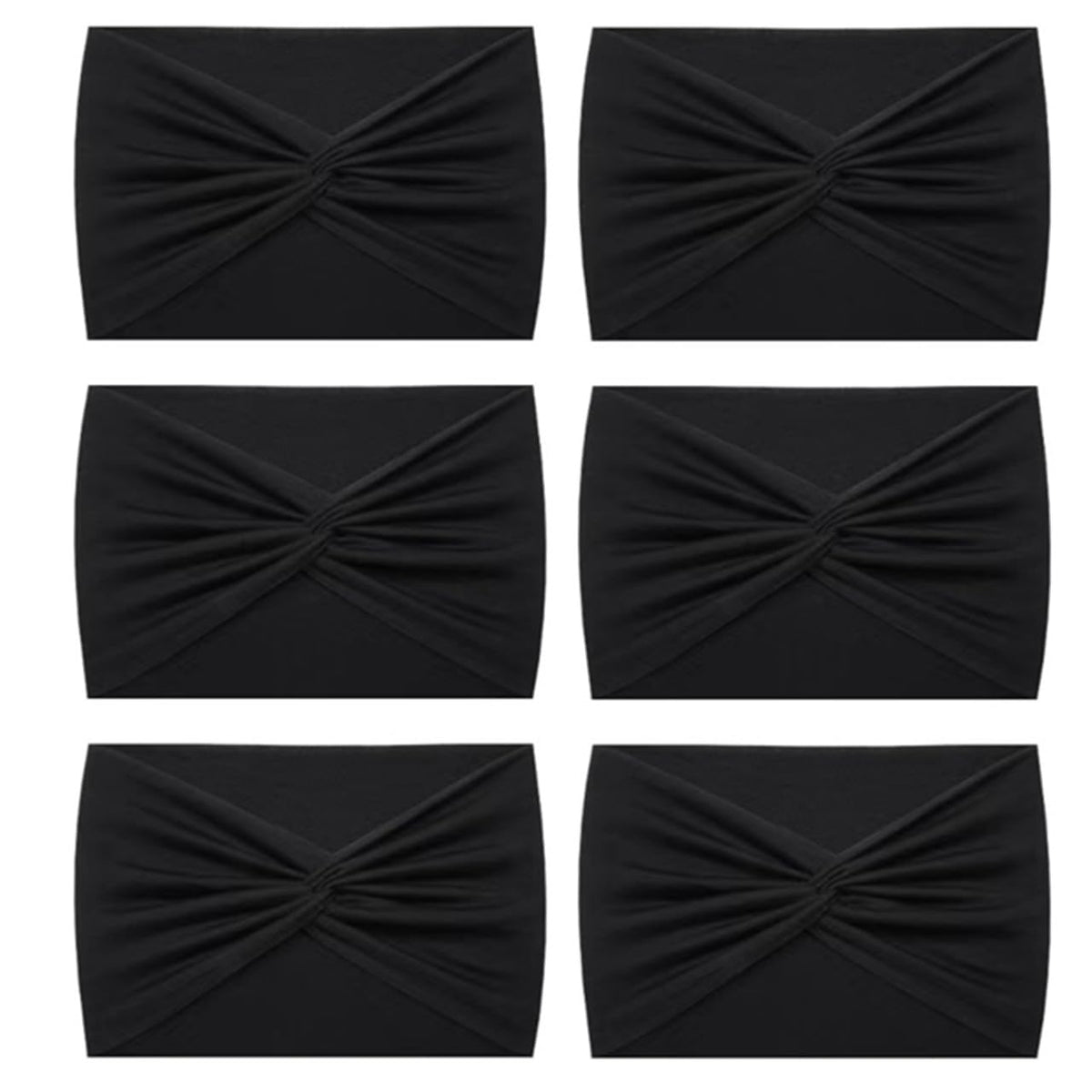 HAUHC Extra Wide Headbands showing knotted design