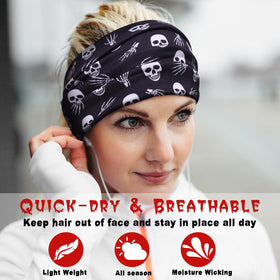 HAUHC Halloween headband worn by a woman at a party