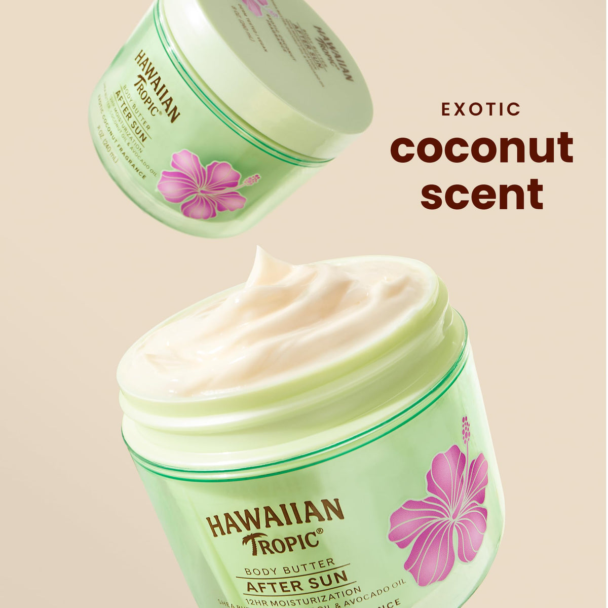 Hawaiian Tropic After Sun Body Butter 300g texture close-up