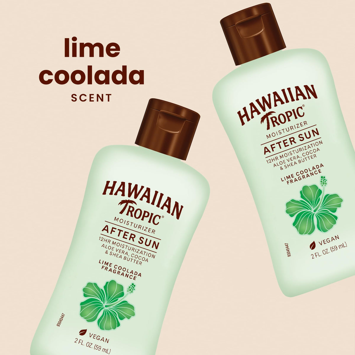 Hawaiian Tropic After Sun Lotion Lime Coolada bottle close-up