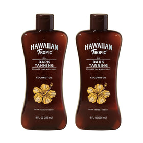 Hawaiian Tropic Dark Tanning Oil 2-Pack front view